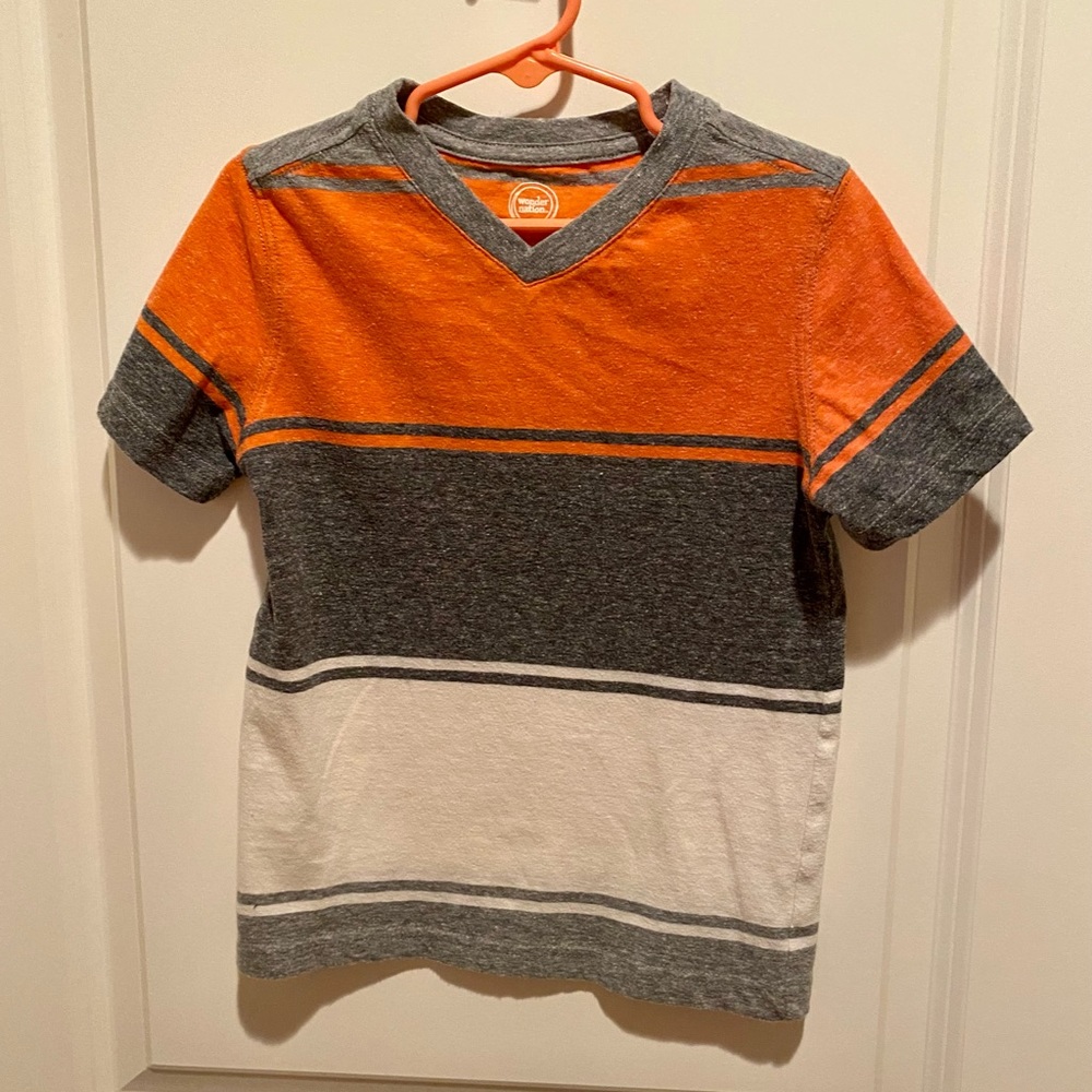 Boys Wonder Nation V Neck Short Sleeve Shirt Size XS 4/5